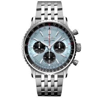 Replica  Breitling Navitimer B01 Chronograph 43mm Ice Blue Dial Automatic Gents Watch