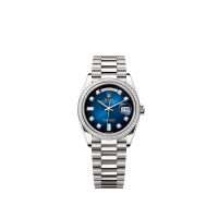 Day-Date Oyster, 36 mm, platinum and diamonds  Reference 128396TBR
