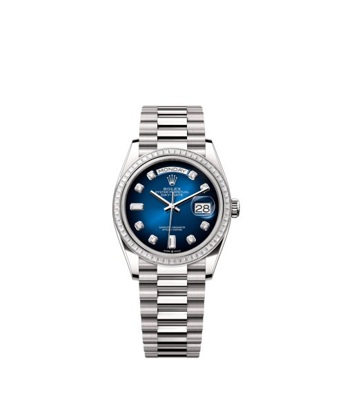Day-Date Oyster, 36 mm, platinum and diamonds  Reference 128396TBR