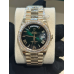Rolex Day Date 128348rbr-0069 Green Ombré Roman Dial & Diamond Bracelet