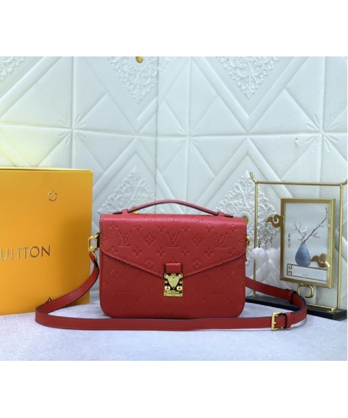 Monogram Empreinte Leather Metis In Red