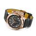 Breitling Aviation Men Automatic Grey Calf Watch RB04451A1B1X1