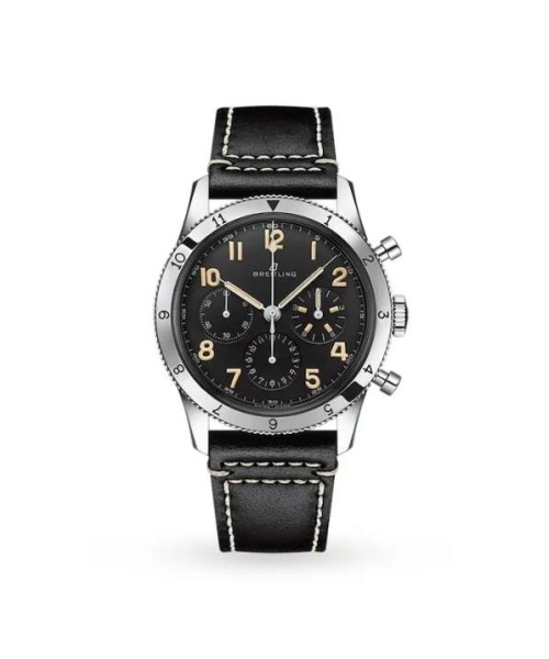 Breitling Aviator 8 Men Black Leather Watch AB0920131B1X1