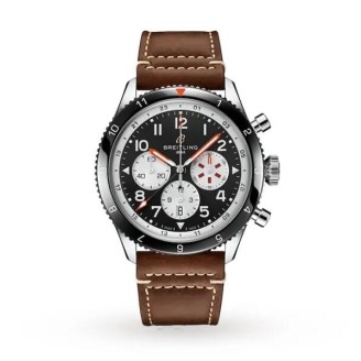Breitling Breitling Aviator 8 Men Automatic Black Leather Watch YB04451A1B1X1