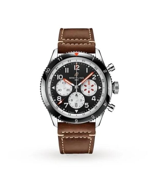Breitling Breitling Aviator 8 Men Automatic Black Leather Watch YB04451A1B1X1