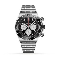 Breitling Chronomat Men Automatic Black Stainless Steel Watch AB0136251B1A1