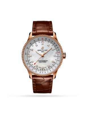 Navitimer Automatic 35 18k Red Gold - Mother of Pearl Watch