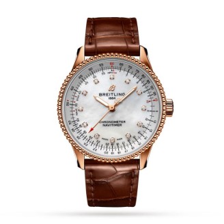 Navitimer Automatic 35 18k Red Gold - Mother of Pearl Watch