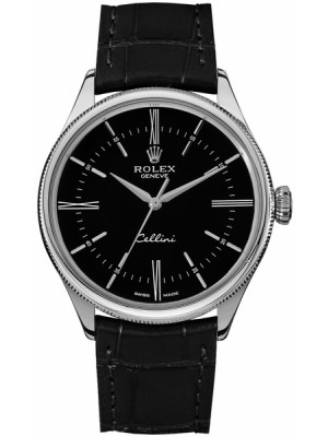 Rolex Cellini Time Black Dial Watch 50509