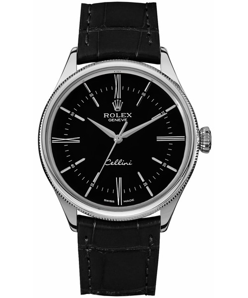 Rolex Cellini Time Black Dial Watch 50509