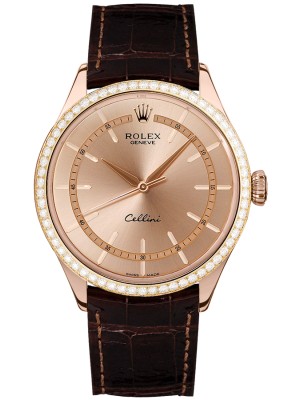 Rolex Cellini Time Everose Gold Men's Watch 50705RBR
