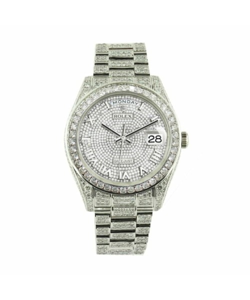 Rolex Datejust Baguette II White Gold Iced Out Diamond Dial 116300