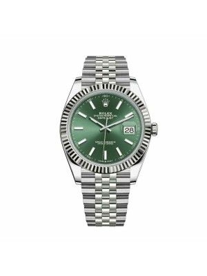 Rolex Datejust Oyster 41 mm Mint Green Dial Jubilee Bracelet