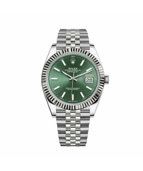 Rolex Datejust Oyster 41 mm Mint Green Dial Jubilee Bracelet