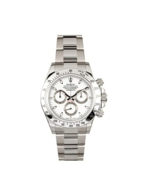 Replica ROLEX Daytona 116520 Serial V Chronograph White Dial Mens Watch