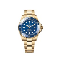 Rolex Deepsea 136668LB Yellow Gold Blue Dial Oyster