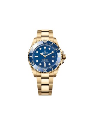Rolex Deepsea 136668LB Yellow Gold Blue Dial Oyster