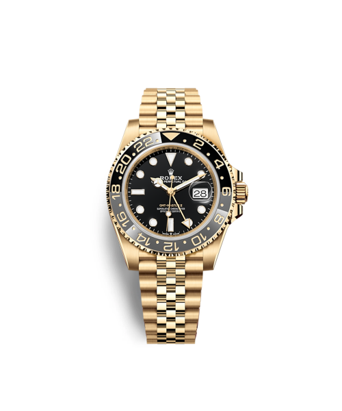 Rolex GMT-Master II, 40mm, 18k Yellow Gold, Ref# 126718GRNR-0001