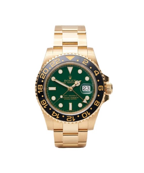 Rolex GMT-Master II 11678LN Yellow Gold Green Dial oyster