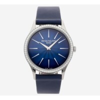 Patek Philippe Calatrava Diamond Blue Dial Ladies watch 4897G-001