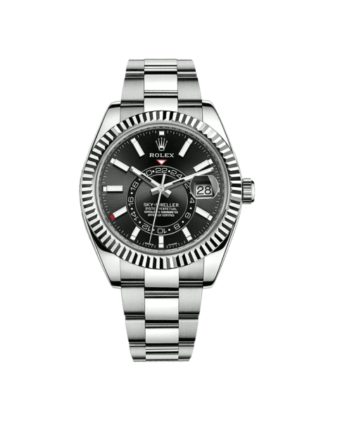 Replica Rolex Sky-Dweller Black Dial