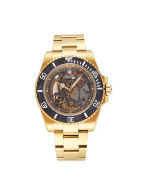 Replica Rolex Oyster Skeleton Gold 114200