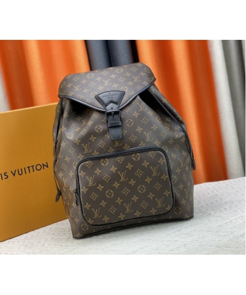 Louis Vuitton Monogram Canvas Montsouris Backpack In Black