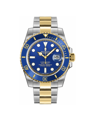 ROLEX  Submariner Date Blue Dial Two Tone 41mm 
