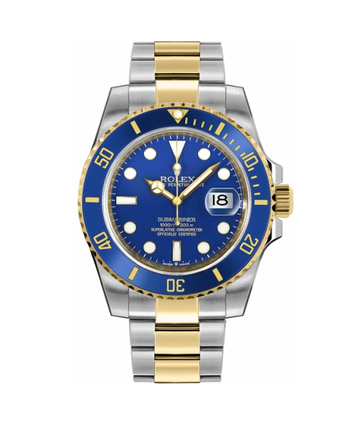 ROLEX  Submariner Date Blue Dial Two Tone 41mm 