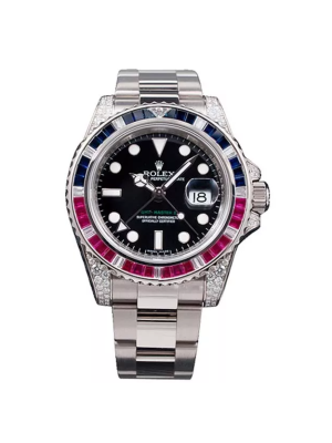 ROLEX GMT Master II Blue&Red Diamonds 40mm