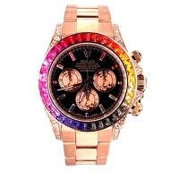 Rolex Daytona 116505 Custom Rainbow Diamonds and Sapphires BOX/PAPERS