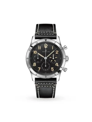 Breitling Aviator 8 Men Black Leather Watch AB0920131B1X1
