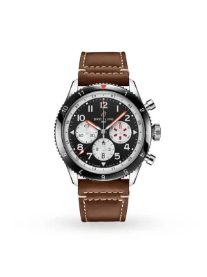 Breitling Breitling Aviator 8 Men Automatic Black Leather Watch YB04451A1B1X1
