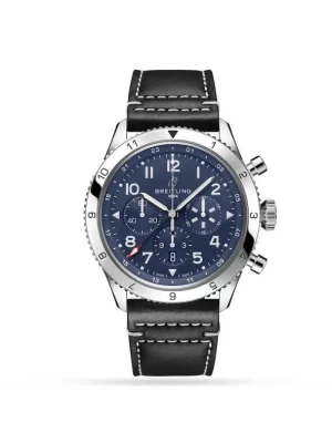 Breitling Breitling Aviator 8 Men Automatic Blue Leather Watch AB04451A1C1X1