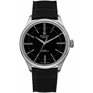Rolex Cellini Time Black Dial Watch 50509
