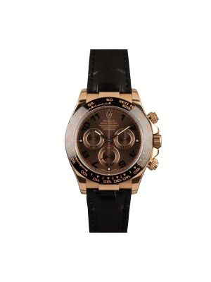 Rolex Daytona Cosmograph 116515LNBR Rose Gold Black Dial