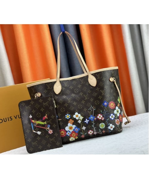 Louis Vuitton X TM Monogram Canvas Neverfull MM