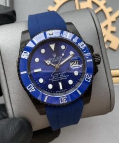 SUBMARINER DATE 41 BLACK CASE BLUE DIAL
