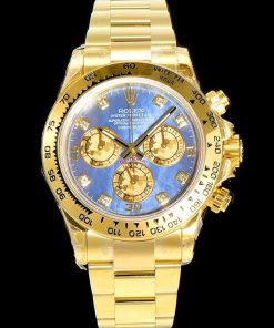 DAYTONA CUSTOM GOLD BLUE MOP DIAL