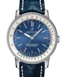 Breitling Navitimer 1 38mm Blue Croc Tang A17325211 C1P1