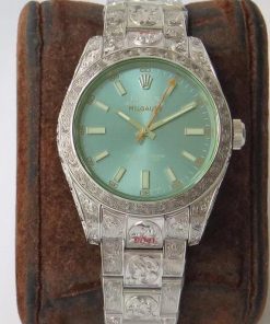 MILGAUSS 40MM STAINLESS STEEL ENGRAVED CASE BLUE DIAL