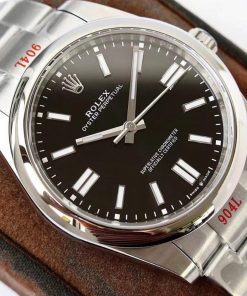 OYSTER PERPETUAL 41 STAINLESS STEEL BLACK DIAL