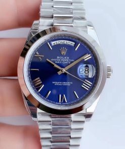 DAY-DATE 41MM STAINLESS STEEL BLUE DIAL